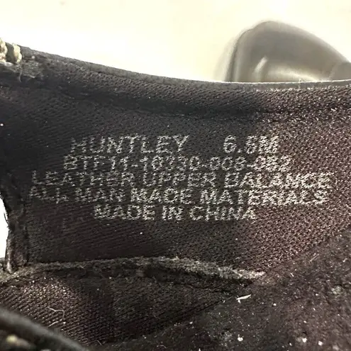 Baretraps Huntley Leather Upper Mules Women's 6.5 Black Buckle Boho Casual NWOT