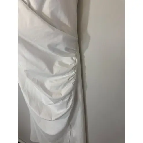 Halara Softlyzero Airy Crossover Ruched Lace Up Bodycon Dress UPF50+ XL NWT