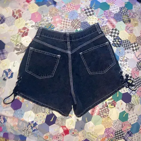 Women's Black Denim Republic Lace