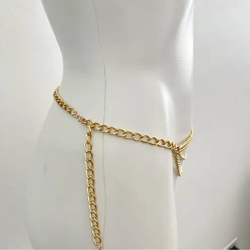 Chic layered Gold Chain Belt Women dress sweater dress