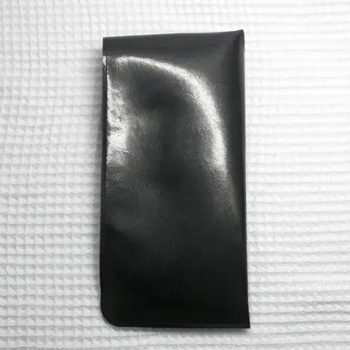 Black Vinyl Eyeglasses Sunglasses Pouch Case with Belt Pocket Clip