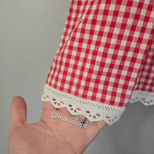 SauLe Parc Red Gingham Mini Dress Size XS