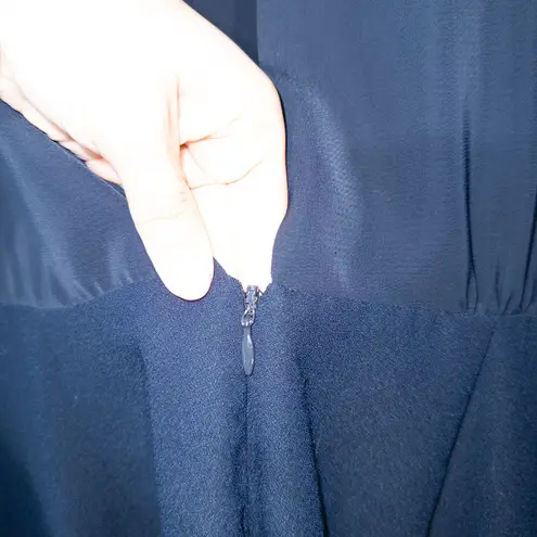 Reiss Navy Blue Granger Cold Shoulder Jumpsuit Size 8