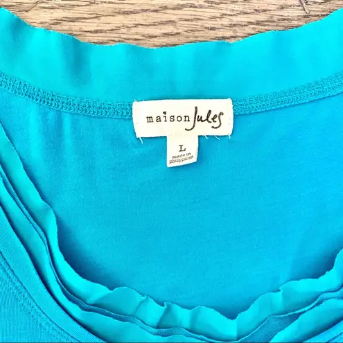Maison Jules NWOT Teal Sleeveless Blouse