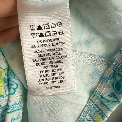 Sigrid Olsen Golf & Tennis Full Zip Jacket Blue Paisley Gold Size XS