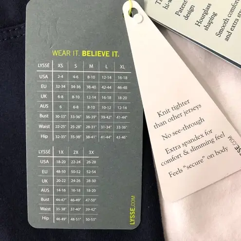 LYSSÉ New Lysse High Waisted Tight Ankle Cotton Leggings Midnight Navy Blue