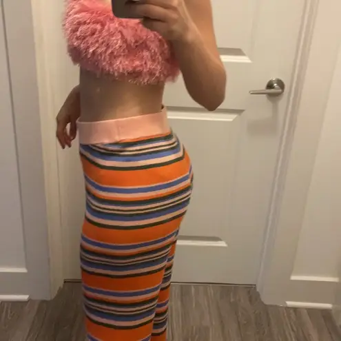 L'Agence Wide Leg Colorblock Wide Leg Pants Knit