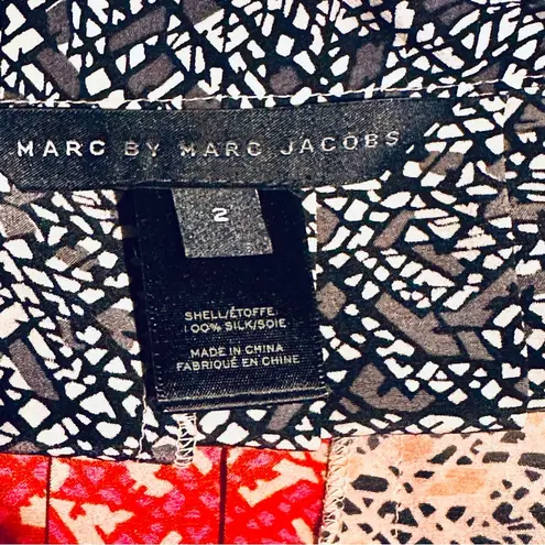 Marc by Marc Jacobs Pleated Silk Mini Skirt