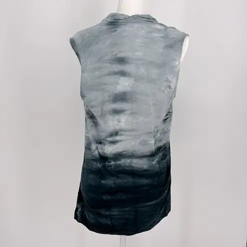 Michael Stars  Asymmetrical Sleeveless Tye Dye Blouse Women’s Size Medium in Blue