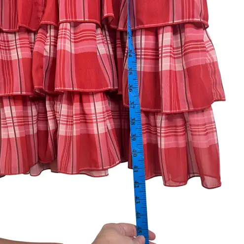 NWT Ivy City Co Curve Taylor Dress Red Plaid Tiered Ruffle Holiday Christmas 18W