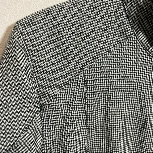 Ibex Wool Jacket Coat Mad River Black/White Mini Houndstooth Plaid Black Size M