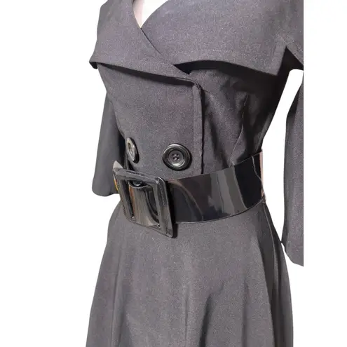 Bettie Page by Tatyana Little Black Dress Sz S Wiggle Pencil Skirt Pin