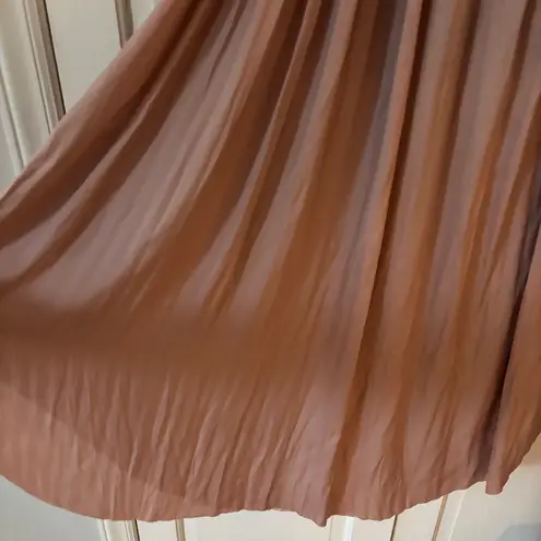 Ulla Johnson Jade Dress Blush Rose Pink Size 4 One Shoulder Pleated Gown Flowy