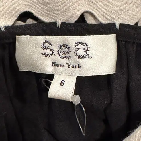 Sea New York Black Ryleigh Ric Rac Sleeveless Dress Size 6
