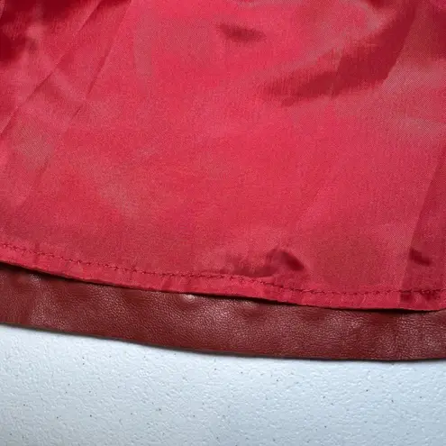 Karina Grimaldi Karina Grimaldi Florence Studded Skirt In Rust Size Small Lamb Leather