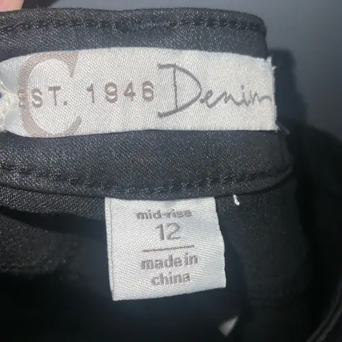 C Est. 1946 NWT Classic Black Women's Jeggings Mid Rise Size 12