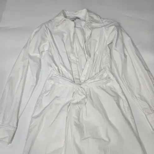 L'Academie Callie Midi Dress in White XS