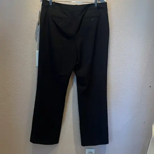 Attention New Women’s Mid Rise Modern Fit Black Slacks Unlined Size 14 NWT