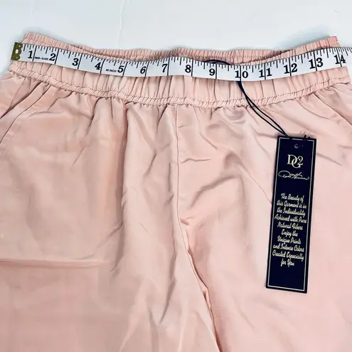 Diane Gilman DG2 Women's Wide-Leg Soft Flowy Casual Trouser Pant Soft Pink Size XS New!