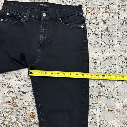 7 For All Mankind  cropped black jeans size 28