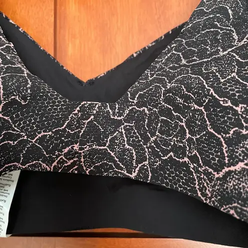 Lululemon NEW  Like Nothing Bra Lacescape Spanish Rose Black Size 32DD