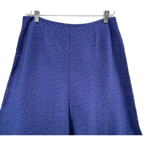 CAbi  Skirt Womens Size 4 Patriot Blue Textured Tulip Midi Skirt Flare Stretch