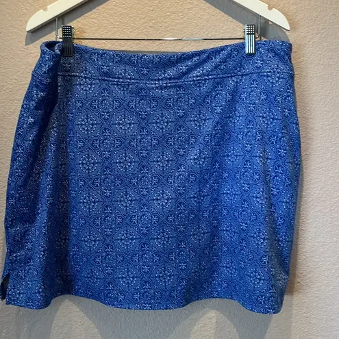 Tranquility by Colorado Clothing Women’s Blue Pattern Skort Skirt Running XXL
