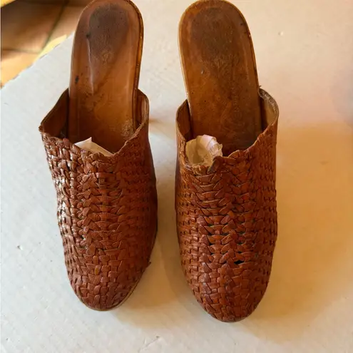 Nina Vintage Leather Mules