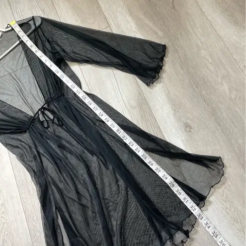 Sheer Mesh Dress Cover Up womens Black small swim sexy lingerie whimsigoth fairy