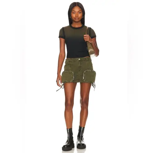 NEW SER.O.YA Finn Cargo Skirt Vintage Army Green Plus Size approx 3X Mini Skirt