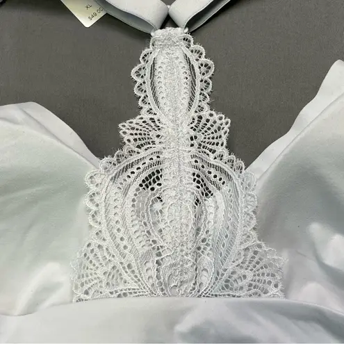 Soma Bralette Women's Size XL Enbliss Racerback Lace BLUE MIST NWT $49