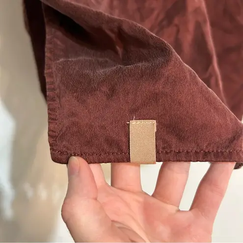 Lunya Washable Silk Slip Dress in Port Maroon Size Large Red