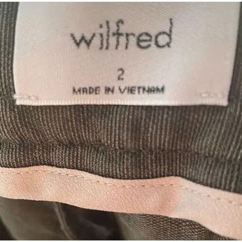 Wilfred Cropped Tapered Drawcord Trousers Green Size 2 Casual Pants