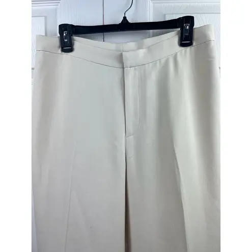 Ralph Lauren Lauren  Tan Wide Leg Silk Trouser Pants Size 12P