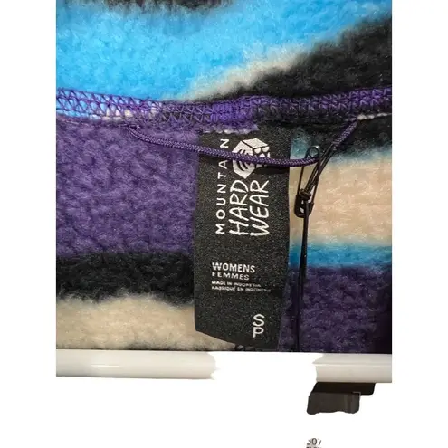 Mountain Hardwear Mountain‎ HardWear Womens Size S  HiCamp Fleece Pullover. Black, Blue, Purple.