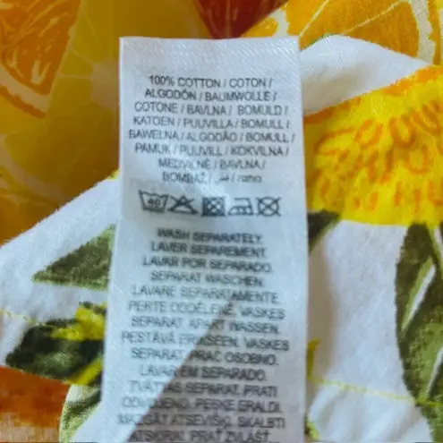 Never Fully Dressed St Clements Mini Dress Citrus Print Orange Fruit Sz 6 Yellow