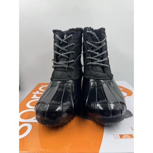 Sporto “Andie” Women’s Insulated Waterproof & Repellent Duck Boot (Black)7 - NEW