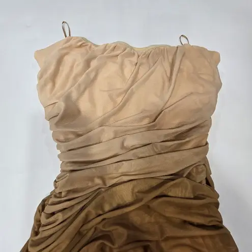 Bardot Rumi Mesh Dress in Brown Ombre