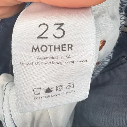 Mother The Stunner Ankle Fray in Graffiti Girl Jeans Size 23 Blue