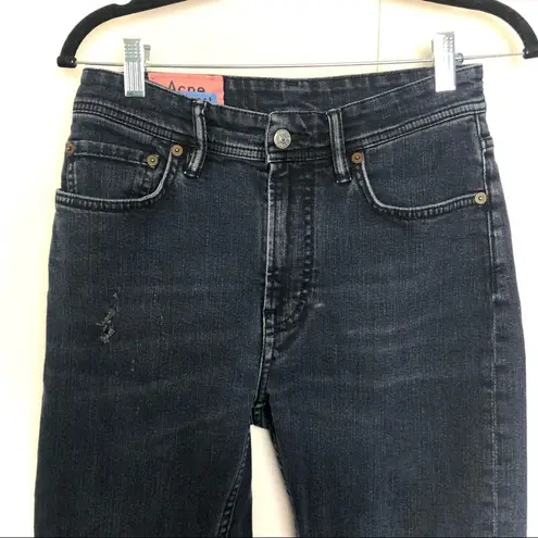 Acne Studios Melk Slim Fit Jeans in Blue Black Bla Konst Stockholm