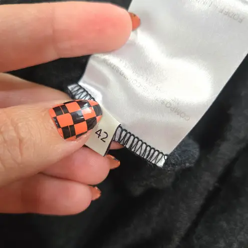 Stella McCartney Dark Gray Puff Sleeve Knit Top Size IT 42 US 6 Italy Minimalist