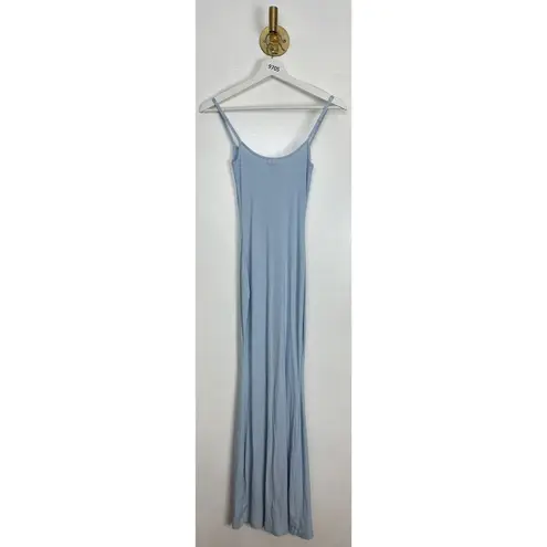 SKIMS  Ribbed Long Slipdress in Celeste Size X-Small