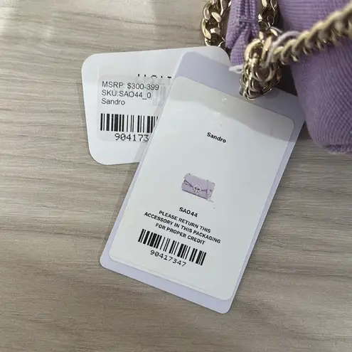 Sandro  Purple Yza Crossbody Bag