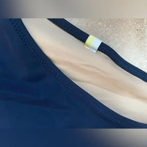 Summersalt The Surf High Neck Cap Sleeve One Piece Swimsuit, Blue; size 10