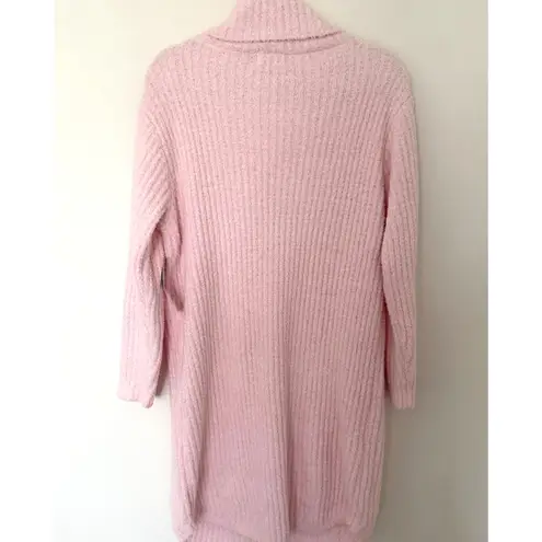 Softies Ultra Soft Marshmallow Slouch Turtleneck Lounger Chenille Sweater S/M Pink Size undefined
