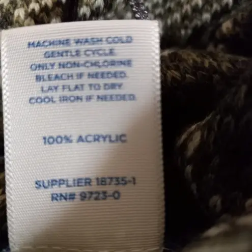 Arizona Jeans Arizona Jean Co. M Button Front Camo Sweater Cardigan in Army Green