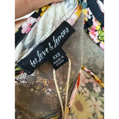 For Love & Lemons  Sylvia Maxi Dress NWT Sz. XXS