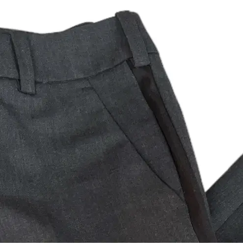 Zadig & Voltaire Side Stripe Posh Anthra Dress Cropped Pants Dark Gray XSmall