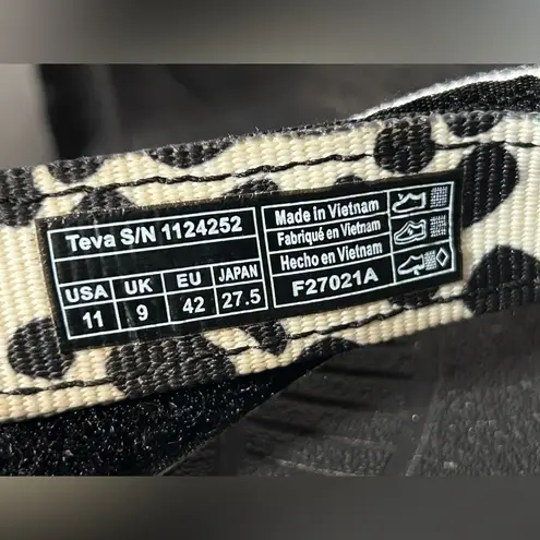 Teva Hurricane Xlt 2 Dalmatian black/white sandal shoe women size 11