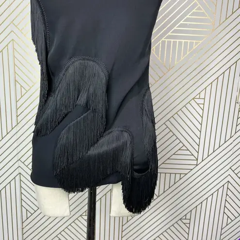 Stella McCartney Fringe Trimmed Sleeveless Top Black Size 36 / US 0-2 - Image 8